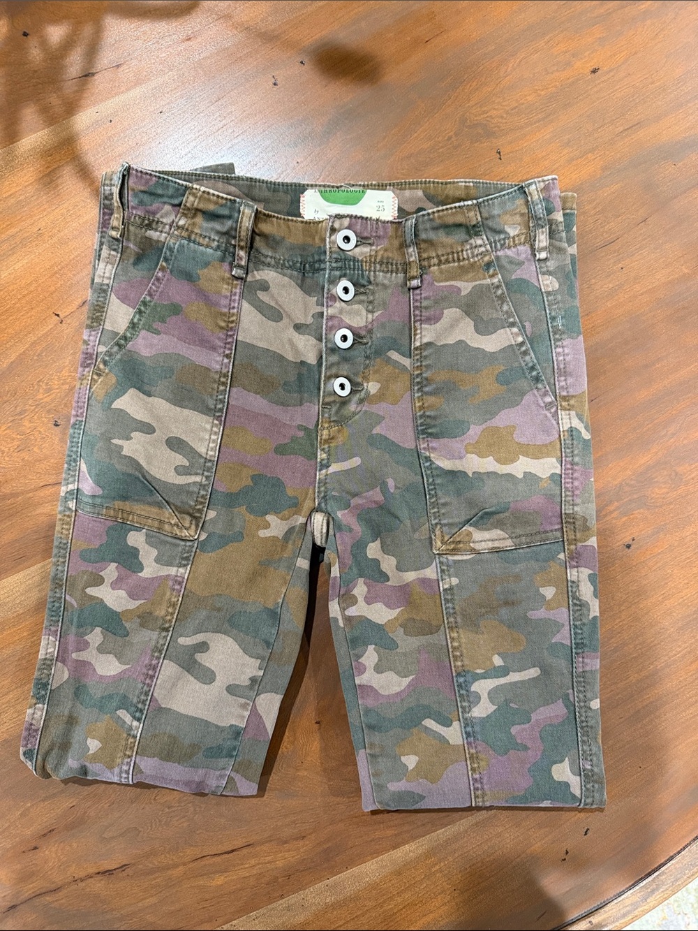 Women’s Skinny Camo Utility Pants - Olive & Tan